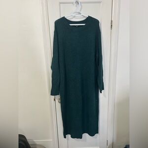 George Dark Green Long Sleeve Dress